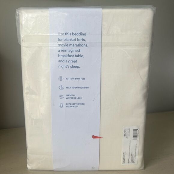 The Company Store
Company Cotton Rayon Bamboo
King Sateen Duvet Cover Ivory - Picture 9 of 12